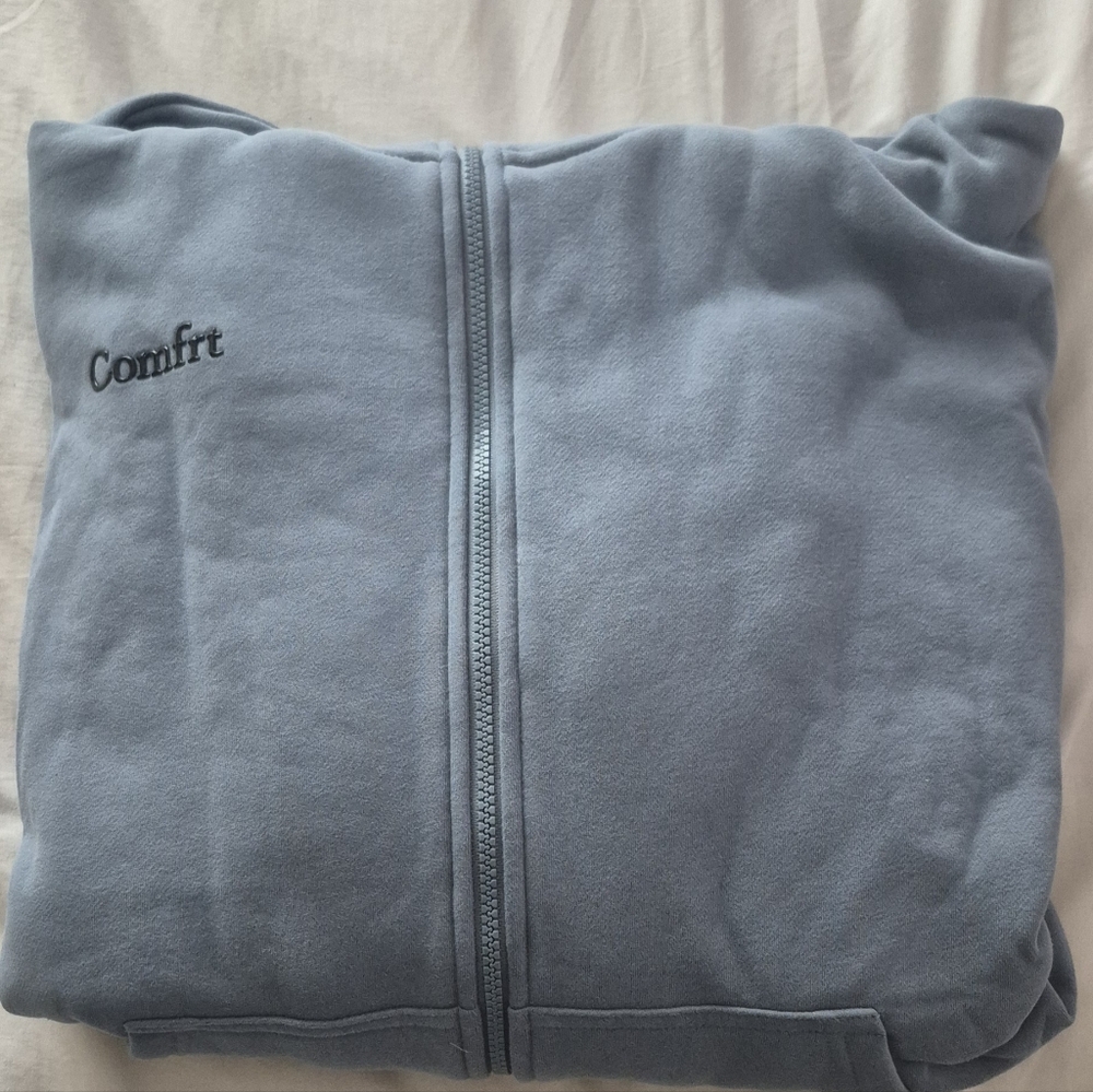 Comfrt Cloud Zip Hoodie & Sweatpants Set - Color: Blue Willow - Size: Large